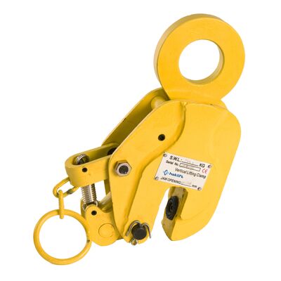 Clamps with locking ring for vertical lifting