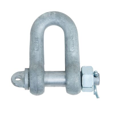 Electro galvanized shackles with locking DIN 82101