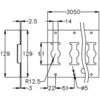 Flat universal lashing track