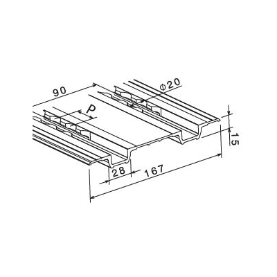 Double decking double track ATD-F partly-recessed
