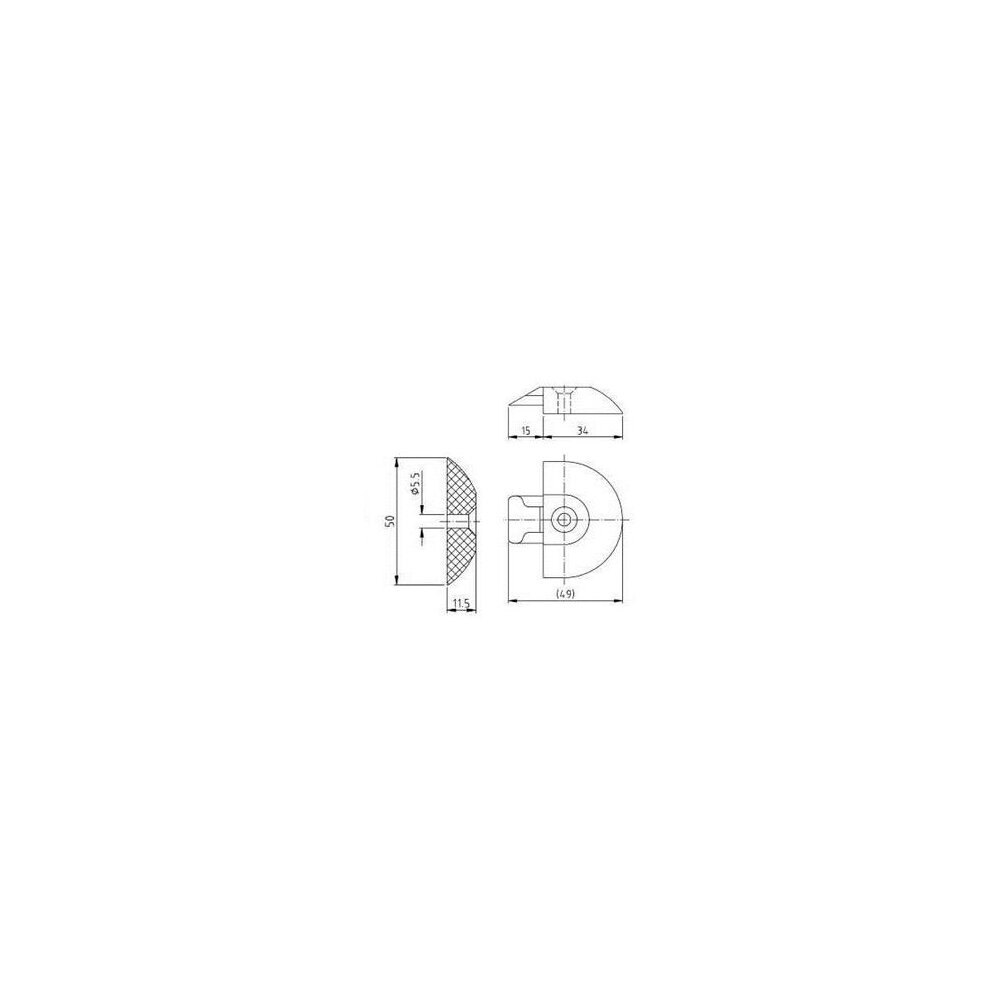 Endpiece for rounded Airline track