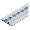 Airline lashing track with flange