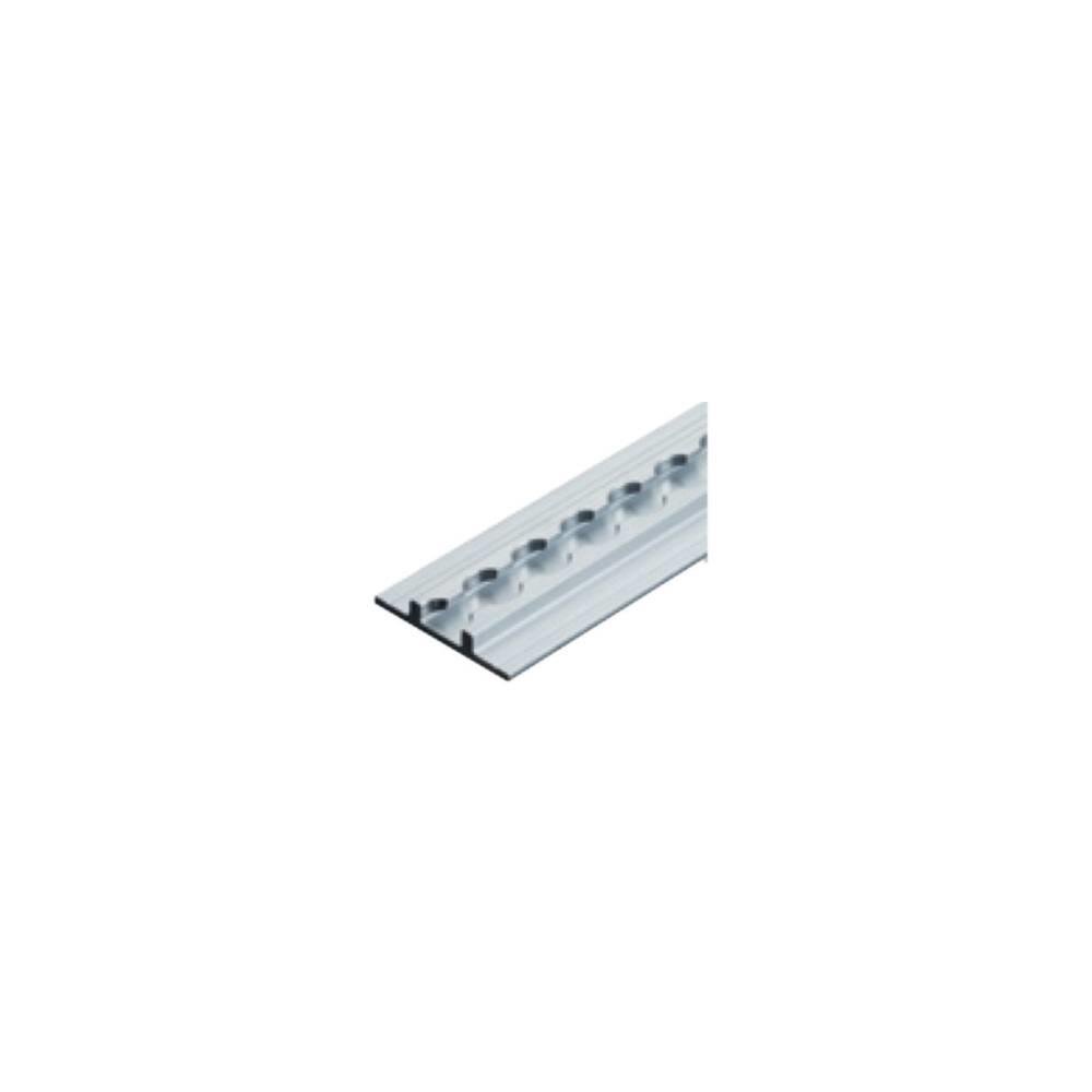 Airline lashing track with flange