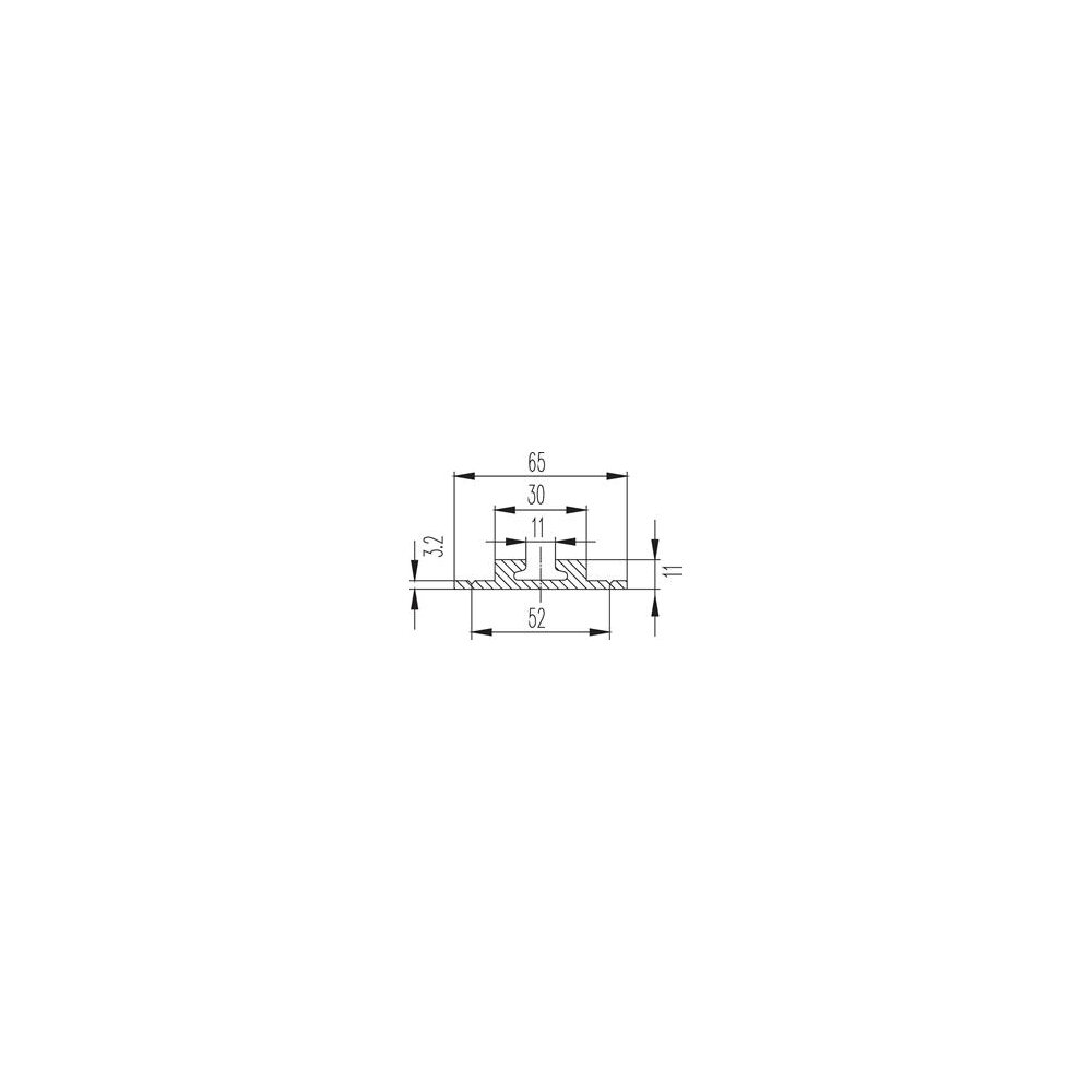 Airline lashing track with flange