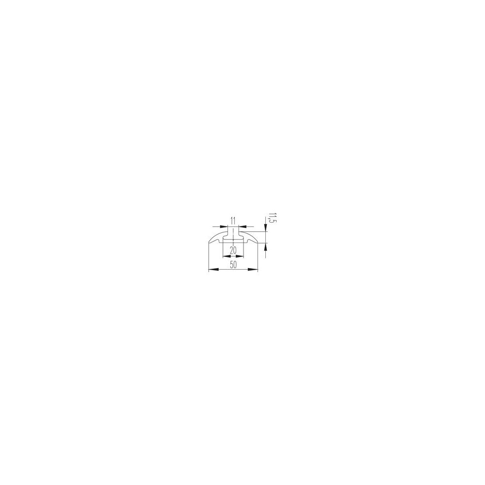 Rounded Airline lashing track