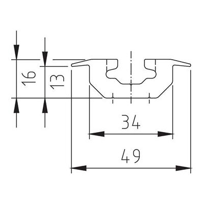Recessed Airline lashing track