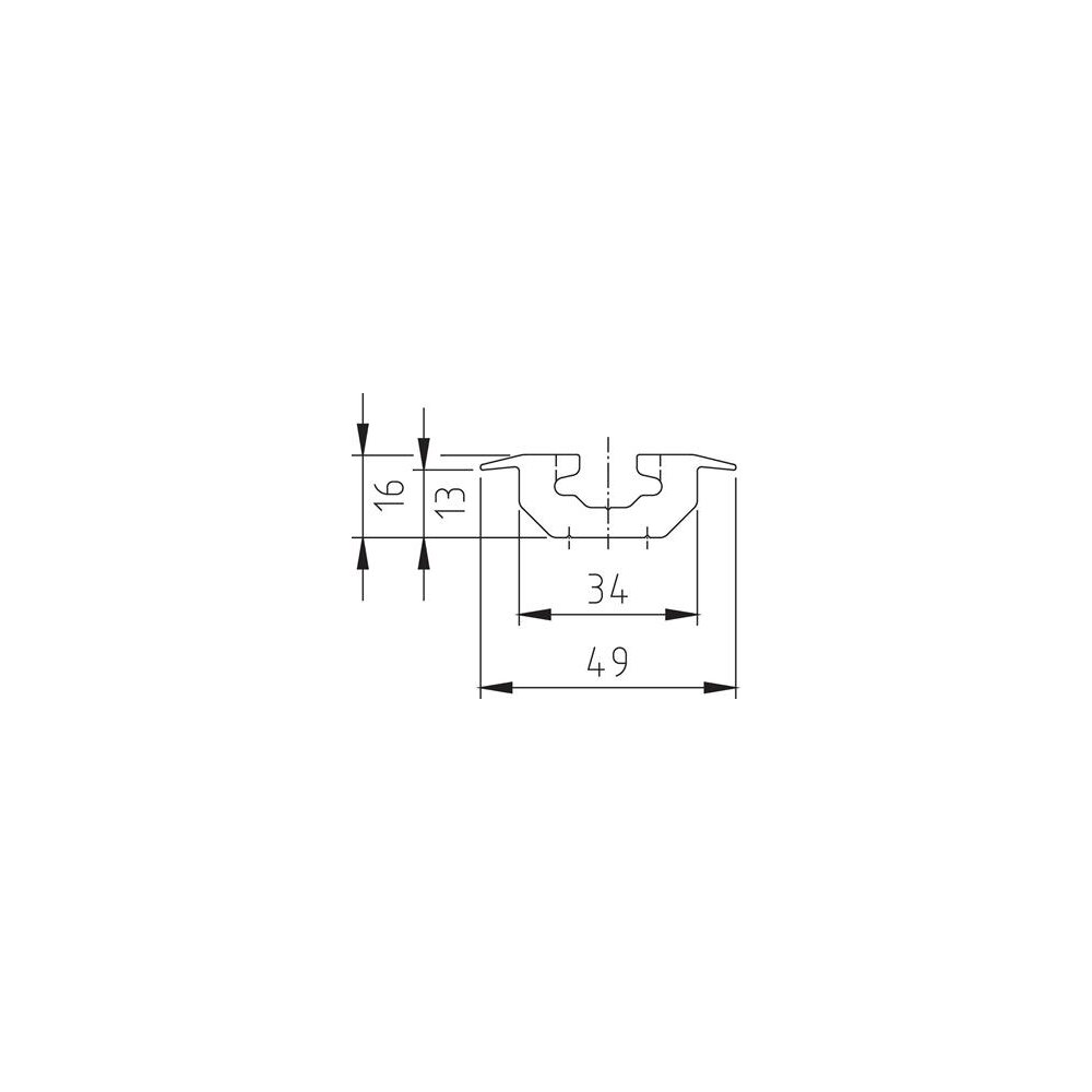 Recessed Airline lashing track