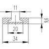 Airline lashing track - light
