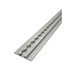 Airline lashing track with flange