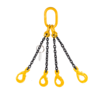Chain Sling G80 4-leg with Safety Hooks