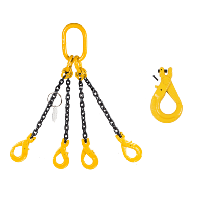 Chain Sling G80 4-leg with Safety Hooks