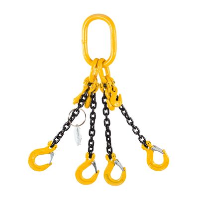 Chain Sling G80 4-leg with Sling Hooks and Grab Hooks