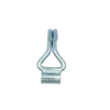Doublehook for direct assembly 35mm LC 1500 daN Cr6 free