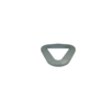 Triangle flat fitting rounded 50mm LC 2500 daN Cr6 free