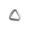 Triangle flat fitting rounded 50mm LC 2500 daN Cr6 free