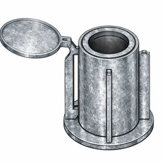 Wbudowane gniazdo do betonu dla żurawia obrotowego