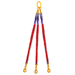 Round slings assemblies 3-legs