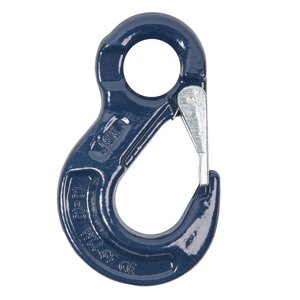 Eye sling hook with latch, grade 100 