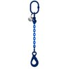 Zawiesie łańcuchowe 1-cięgnowe z hakiem bezpiecznym oraz skracaniem, klasa 10