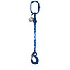Chain sling 1-leg with latch hook and grab hook, grade 100