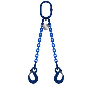 Chain sling 2-legs with latch hooks, grade 100