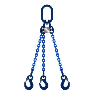 Chain sling 3-legs with latch hooks, grade 100