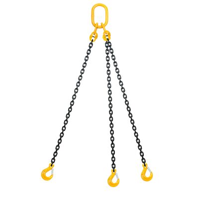 Chain sling 3-legs with latch hooks, grade 80 