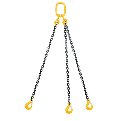 Chain sling 3-legs with latch hooks, grade 80
