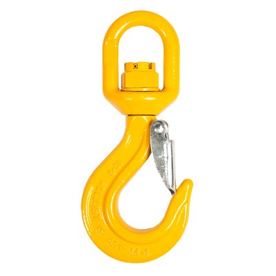 Latch hook with swivel, grade 80 