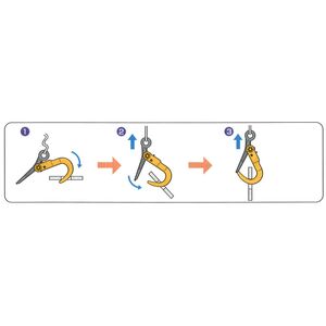 Super eye self-locking hook, grade 80 