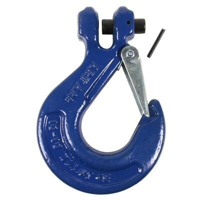 Clevis sling hook with latch , grade 100 