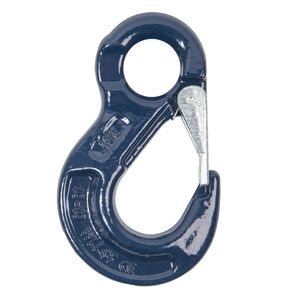 Eye sling hook with latch, grade 100 