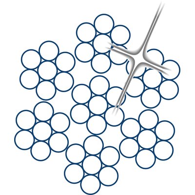 Stainless steel wire rope 6x7-WSC (7x7)