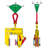 Vertical Lifting Clamp TNMK angles at suspension