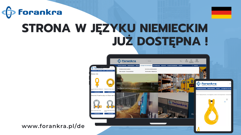 Forankra strona internetowa w języku niemieckim