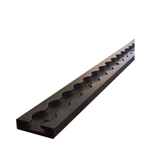 Airline track rectangular light Black